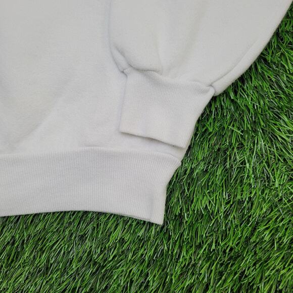 Vintage 80s Flower Heart Collared Sweatshirt Women XL 23x24 USA - Picture 13 of 13